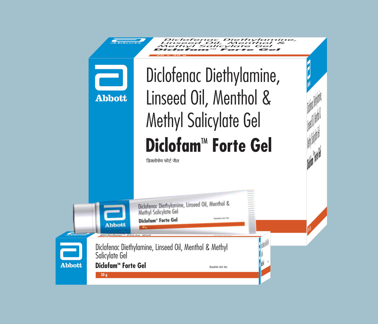 Diclofam Forte Jel Tüp (30 gm) (Diklofenak Sodyum %1.0 a/a, Keten Tohumu Yağı %3, Metil Salisilat %10 a/a, Mentol %5 a/a, Benzil Alkol %1 a/a) Abbott'tan