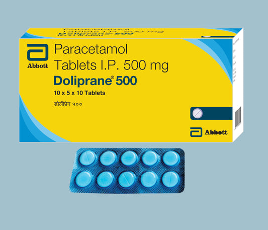 Doliprane 500mg Tablet (10 Tablet) (Parasetamol 500mg)  Abbott üretimi