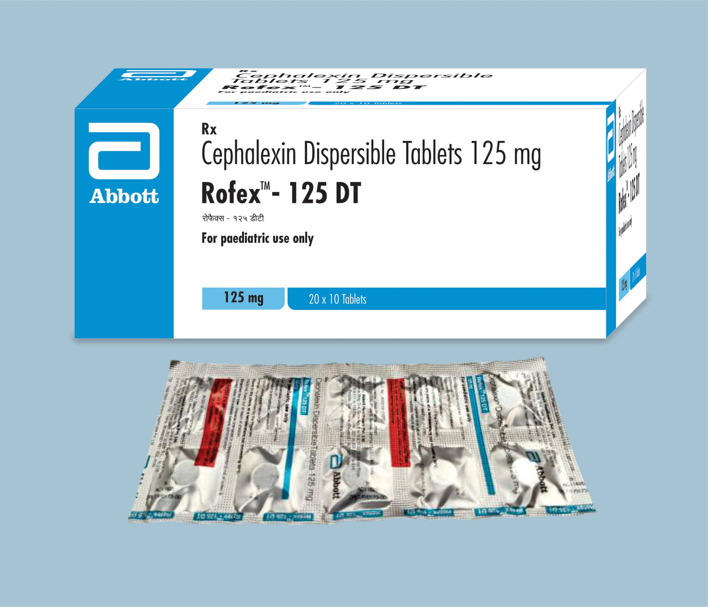 Rofex 125mg DT Tablet (10 Tablet) (Sefaleksin Dağılabilir Tablet 125mg) Abbott Tarafından