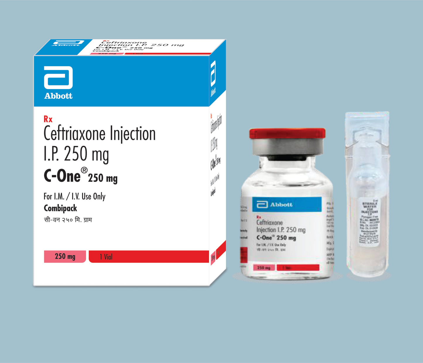 C-One 250mg Injection (Vial+wfi) (Ceftriaxone 250mg)  by Abbott