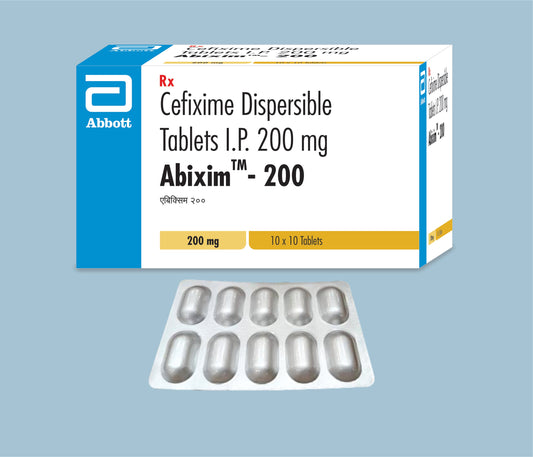 Abixim 200 Tablet (10 Tablet) (Cefixime Dispersible 200mg) Abbott ürünüdür
