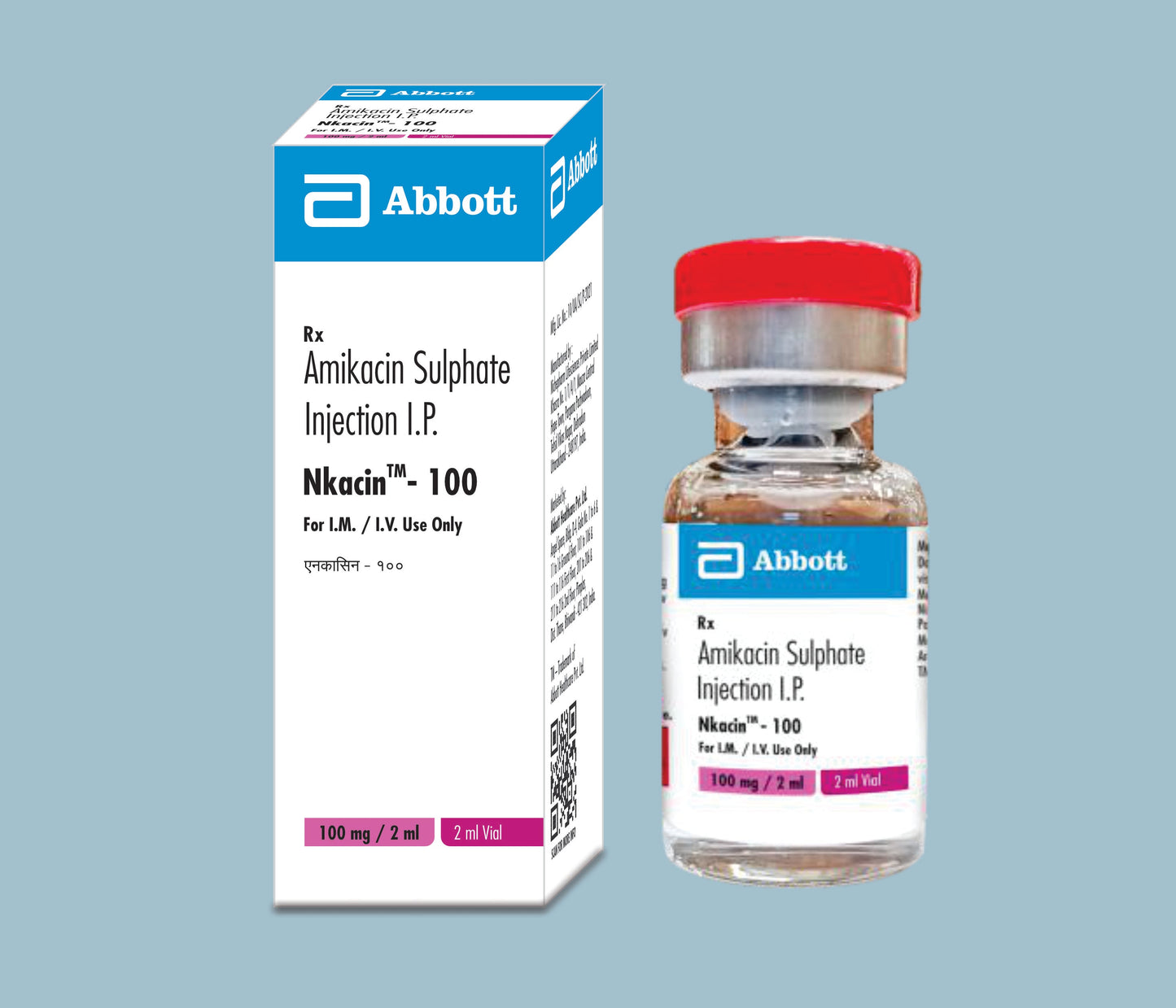 Nkacin - 100 2ml (2 ml) (Amikacin Sulphate 100mg)  by Abbott
