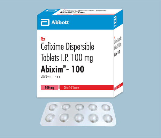 Abixim 100 Tablet (10 Tablet) (Sefiksim Dispersibl 100mg) - Abbott