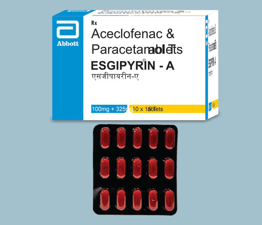 Esgipyrin - A Tablet (15 Tablet) (Aseklofenak 100 mg ve Parasetamol 325 mg) Abbott