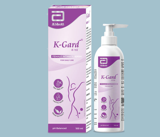 Abbott'tan K-Gard Kadın Genital Bölge Yıkama Jeli (100ml) (Laktik Asit, Çay Ağacı Yağı ve Neem Özü İçerir)