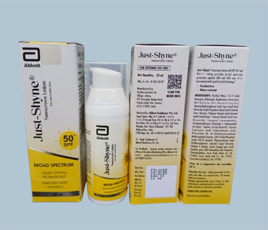 Just - Shyne Güneş Koruyucu Losyon (50ml) (E Vitamini ile Zenginleştirilmiş (SPF 50+)) Abbott Tarafından