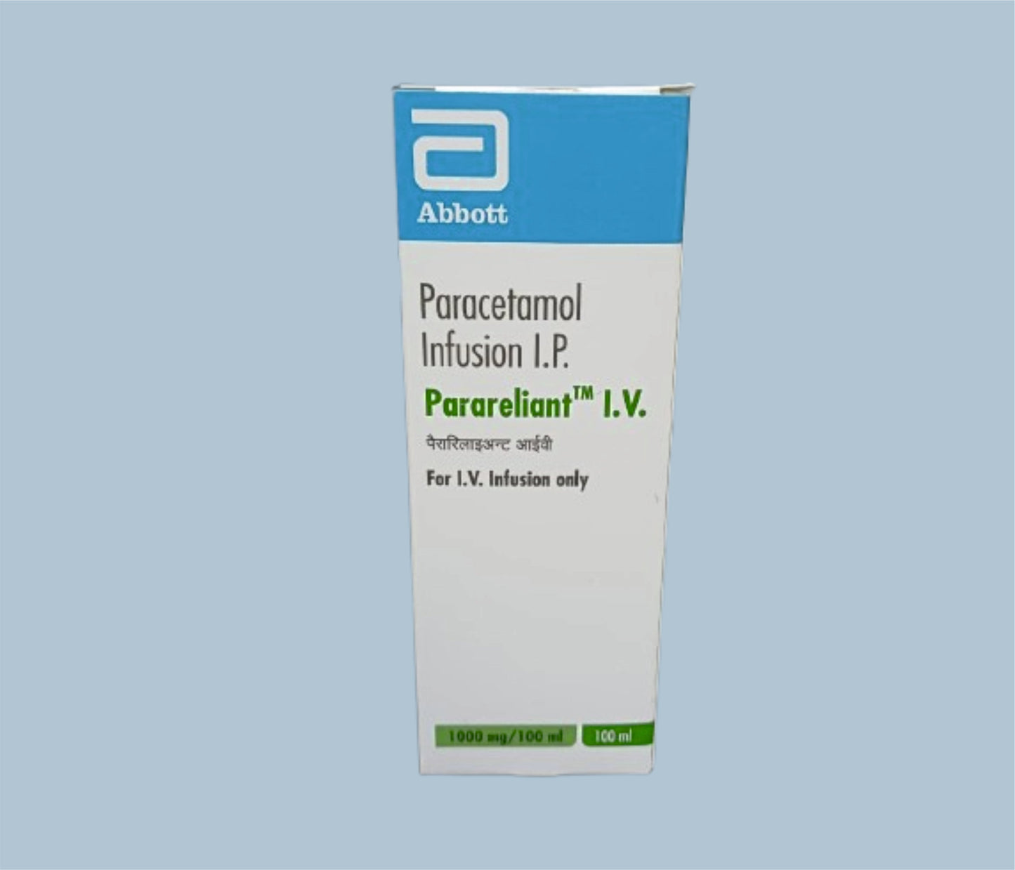 Parareliant I.V. 100ml (100ml) (Paracetamol 1000mg)  by Abbott