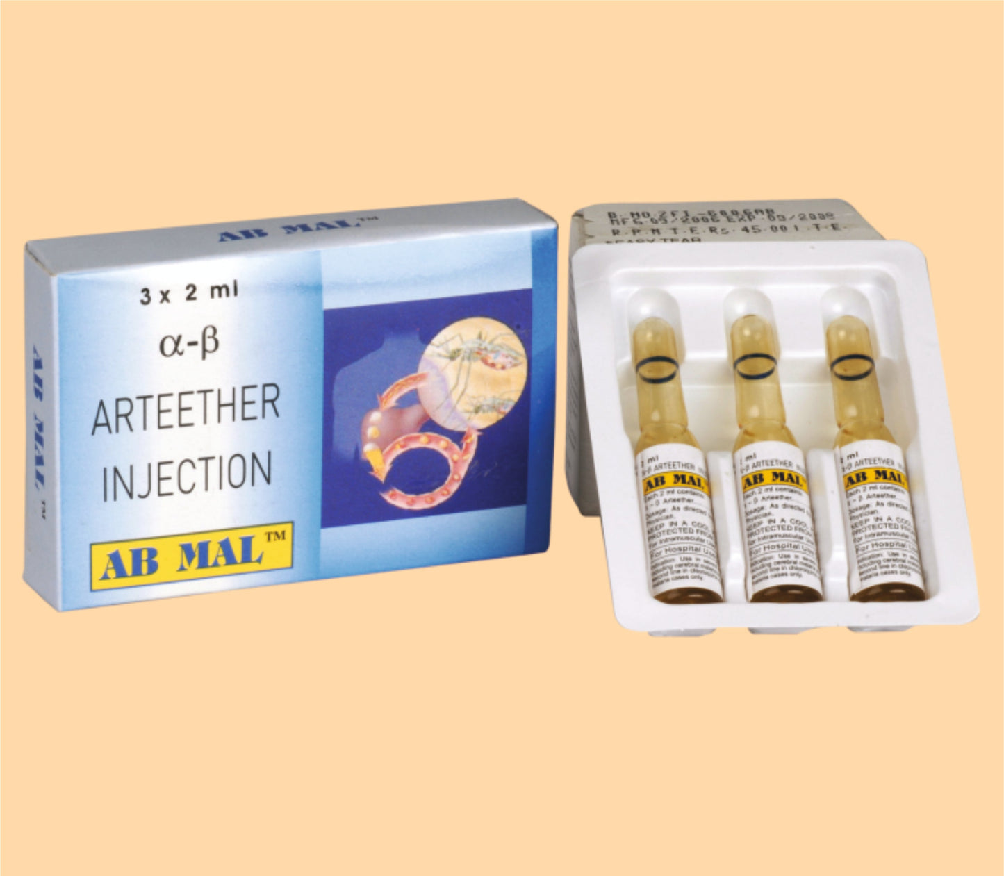 AB MAL INJECTION 150 MG/2ML (2ml  Alpha-Beta Arteether 150 mg by Alkem