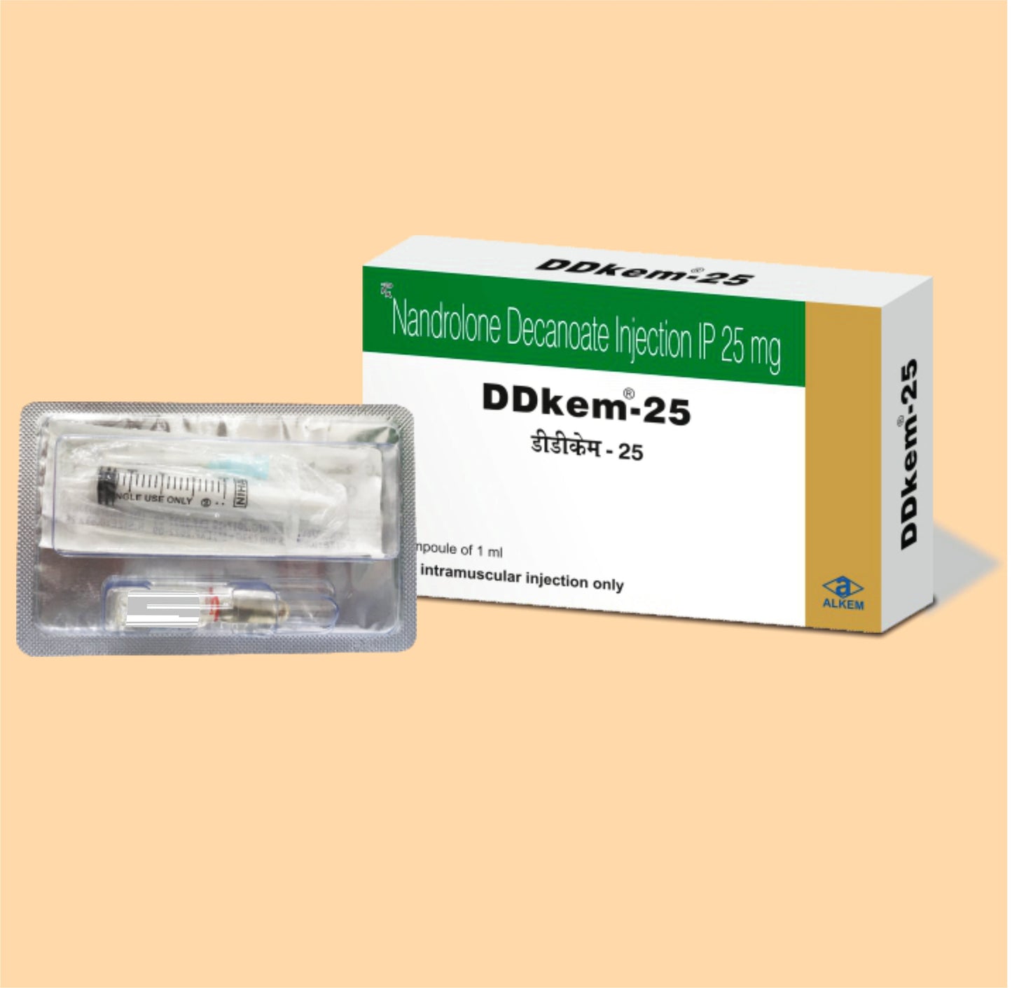 DDKEM 25 (1ML) AMPOULE (1ml  Nandrolone Decanoate 25 mg by Alkem