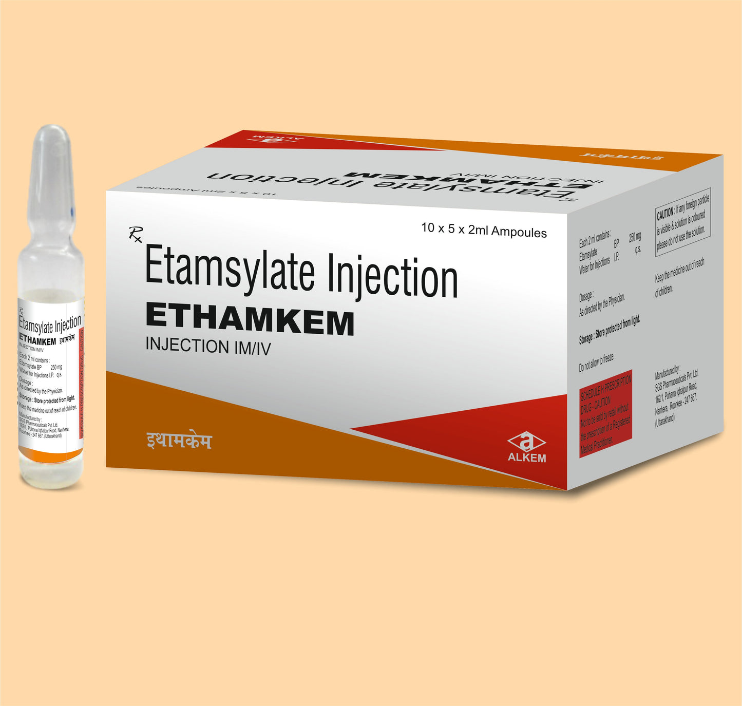 ETHAMKEM (2ML AMPUL) (2ml Alkem'den Etamsilat Enjeksiyonu