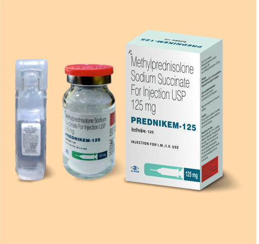 PREDNIKEM 125 (VIAL) (Vial  Methylprednisolone 125 mg by Alkem