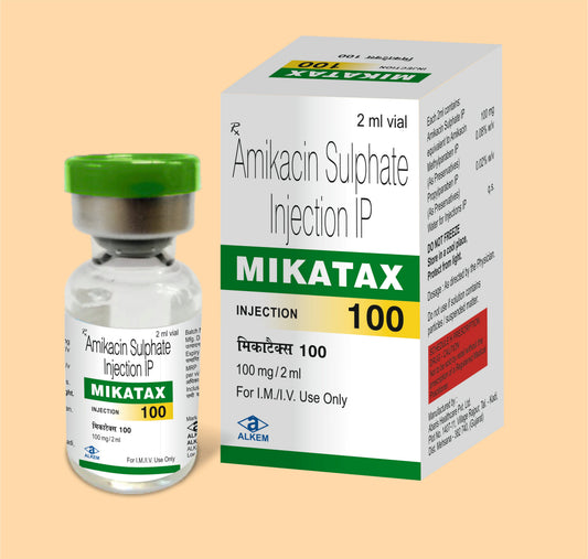 MIKATAX 100 (2ML FLAKON) (2ml Amikasin 100 mg - Alkem)