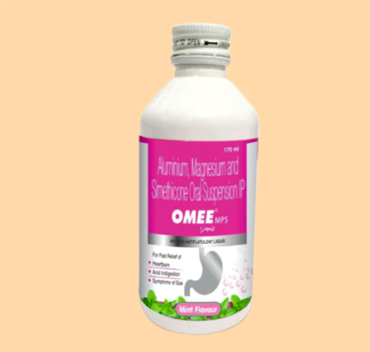 OMEE MPS LIQUID 170ML (170 ml  Dried Aluminium Hydroxide 200 mg + Magnesium Hydroxide 200 mg + Activated Dimethicone 25 mg by Alkem