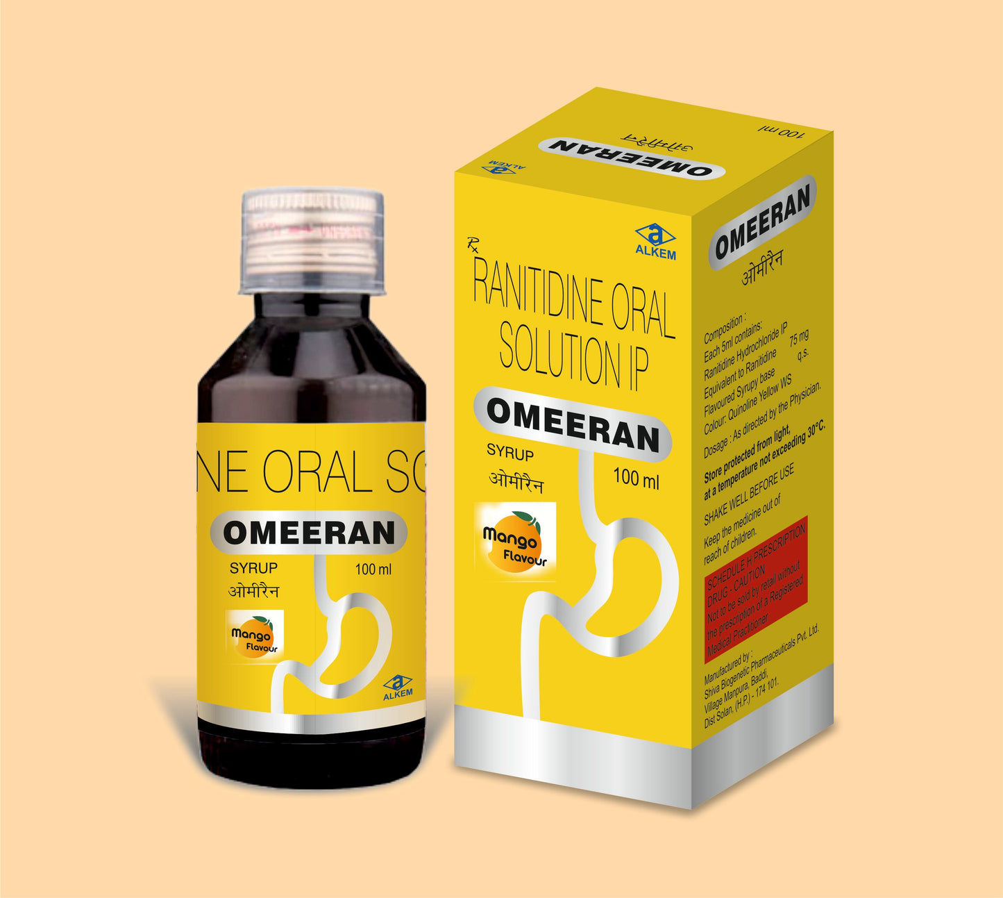 OMEERAN SYRUP (100ML) (100 ml  Ranitidine Hydrochloride 75 mg by Alkem