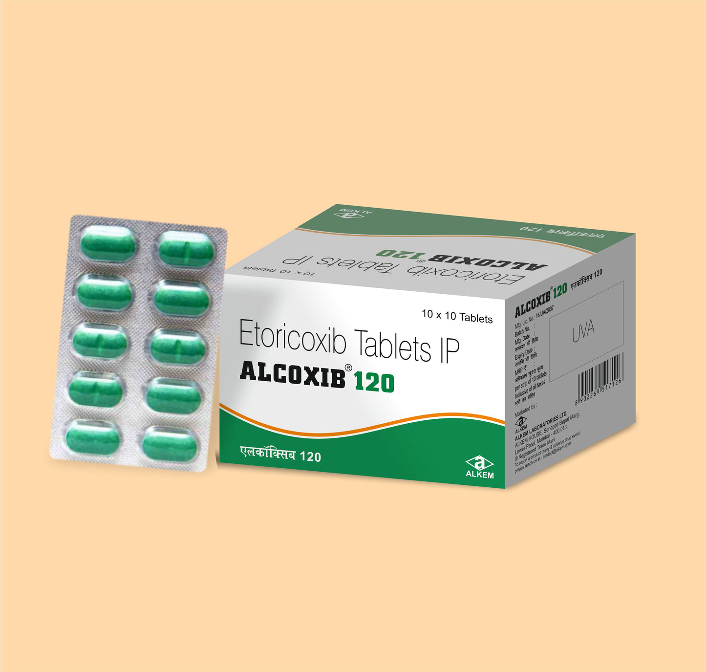 ALCOXIB 120 (10'S) (10's  Etoricoxib 120 mg by Alkem