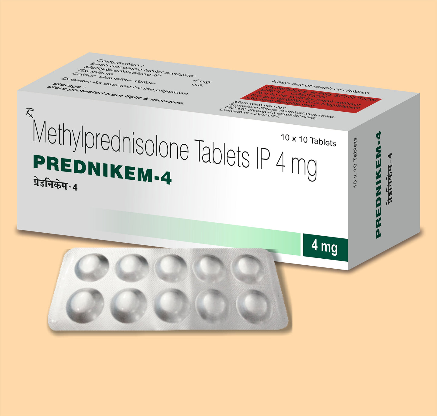 PREDNIKEM 4 (10'S) (10'S  Methylprednisolone 4 mg by Alkem