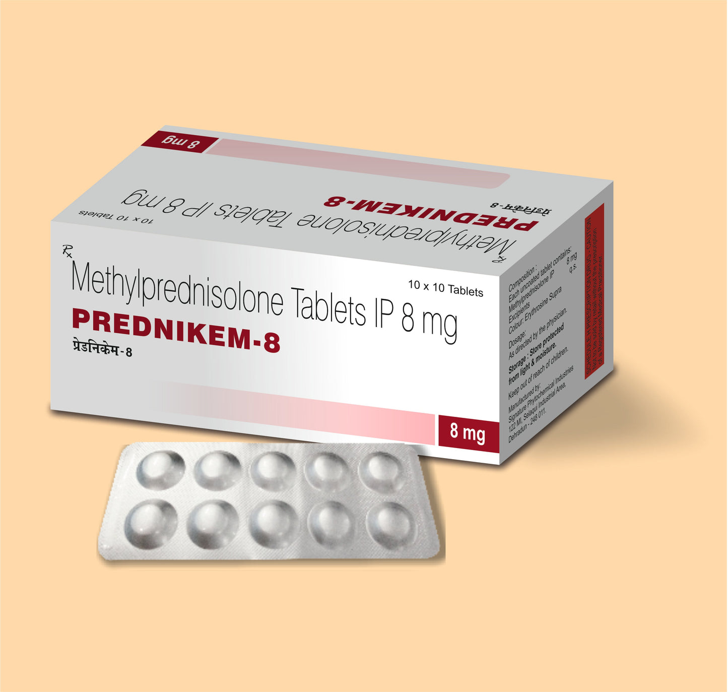 PREDNIKEM 8 (10'S) (10'S  Methylprednisolone 8 mg by Alkem