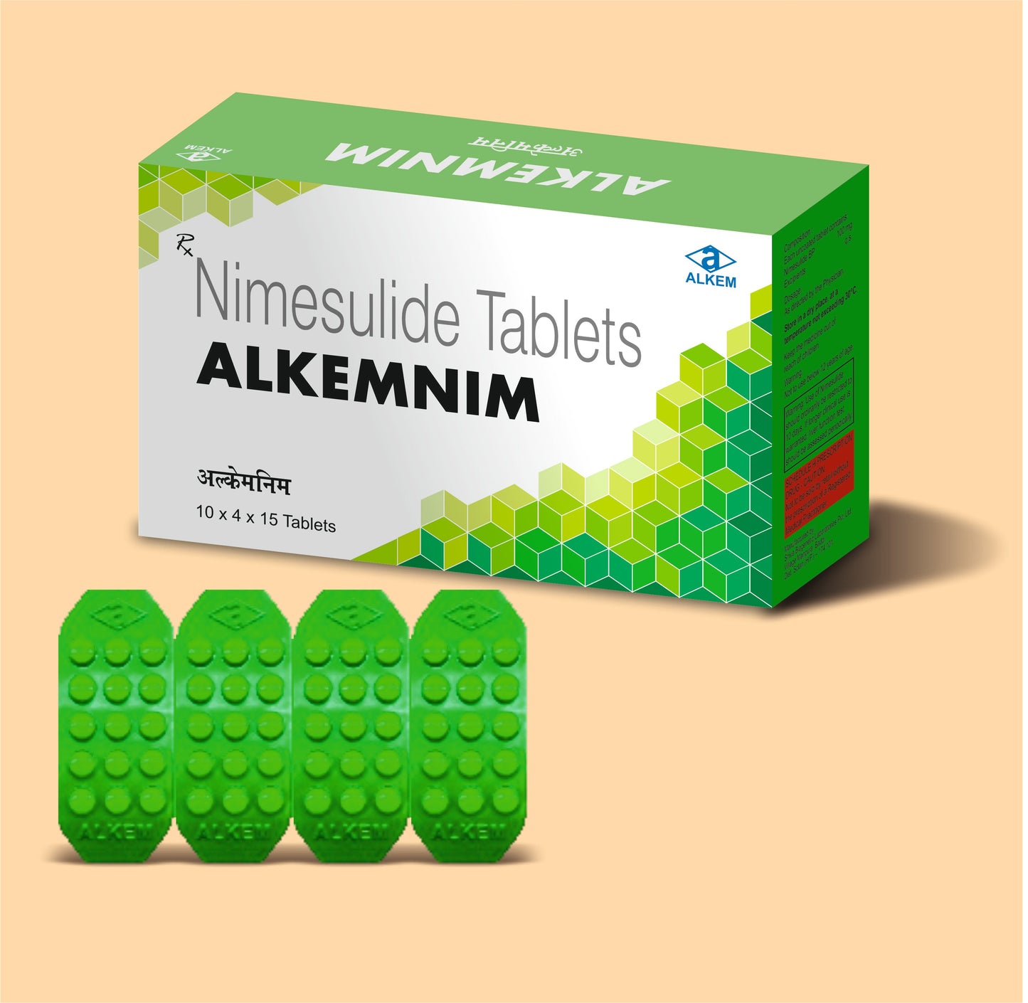 ALKEMNIM TABLETS (15'S) (15s  Nimesulide 100 mg by Alkem