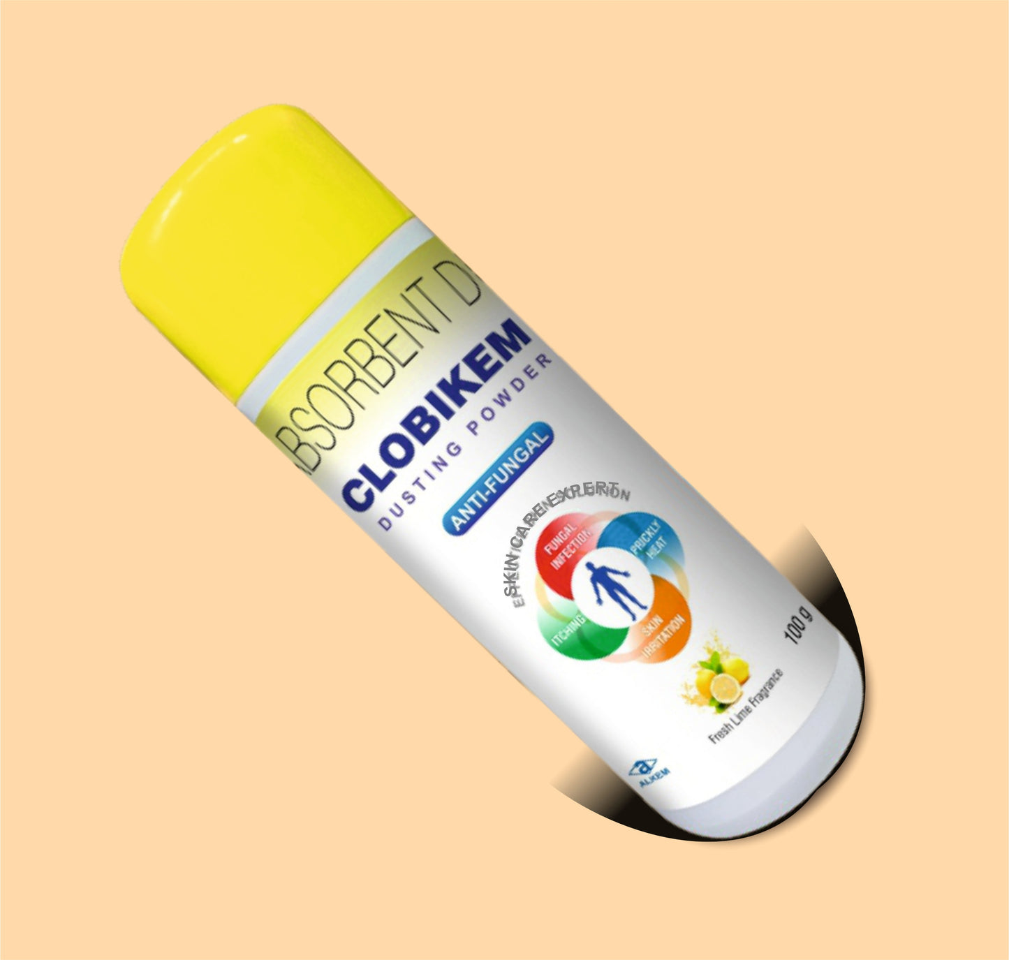 Clobikem Dusting Powder (100gm  Clotrimazole 1% by Alkem