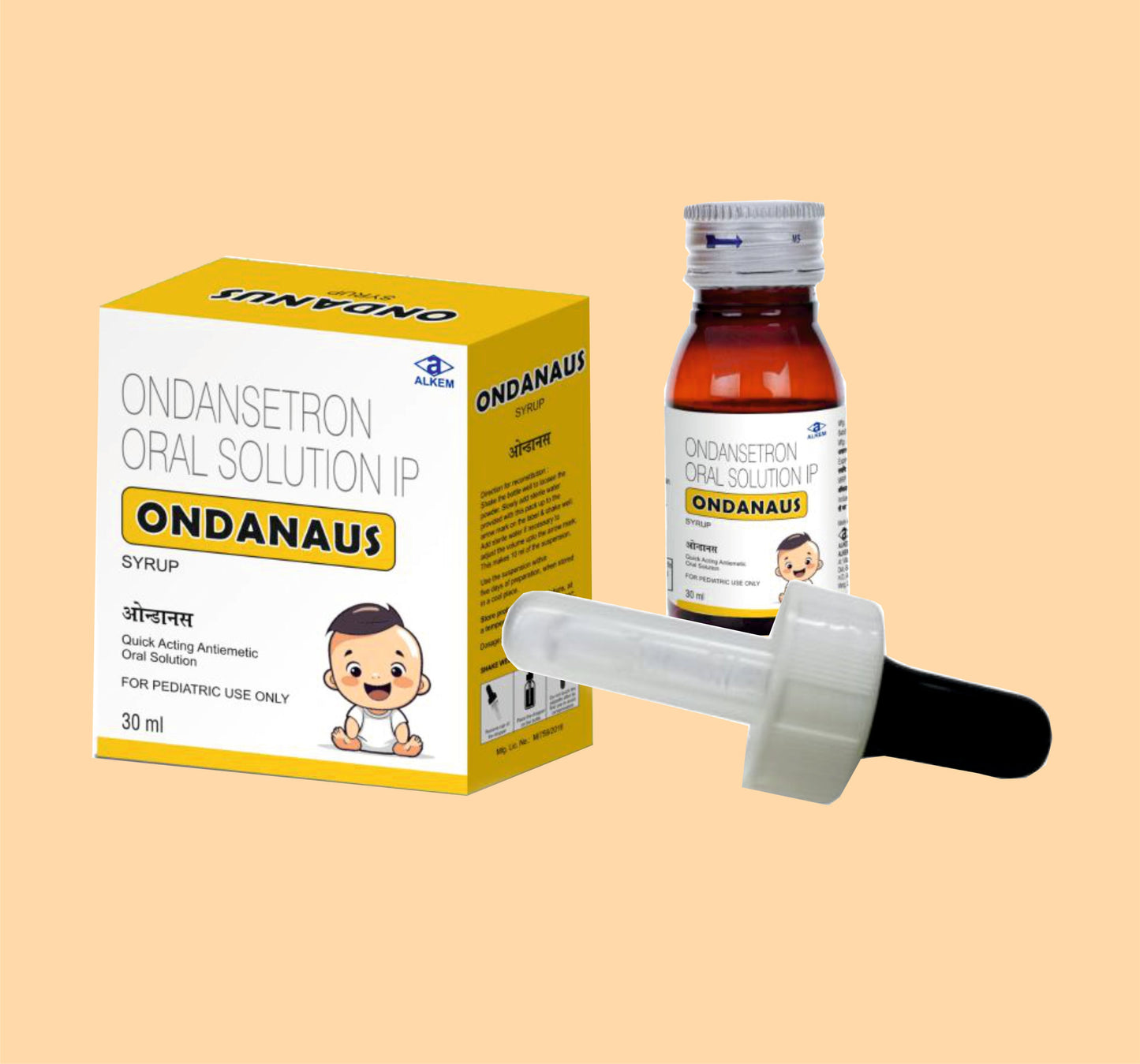 Ondanaus Syrup (30 ml  Ondansetron 2 mg by Alkem