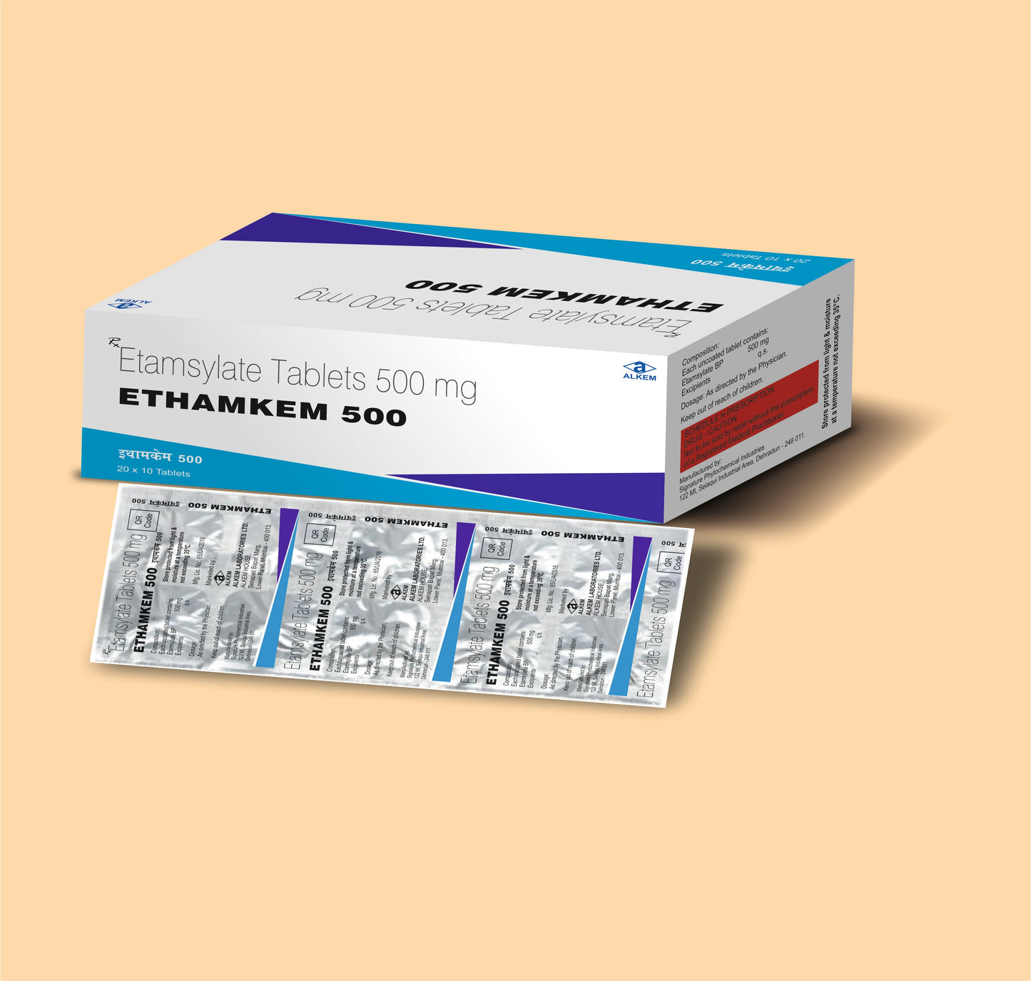 Ethamkem 500 (10's  Etamsylate by Alkem