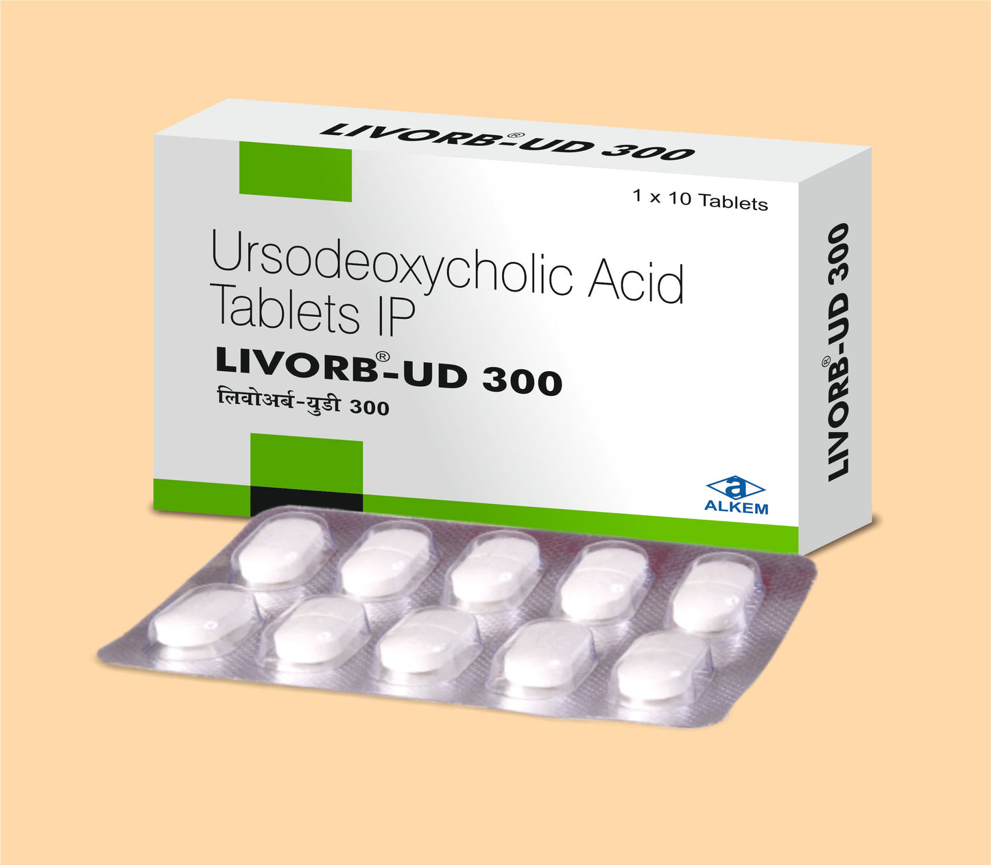 Livorb-UD 300 Tablet (15's  Ursodeoxycholic Acid 300 mg by Alkem