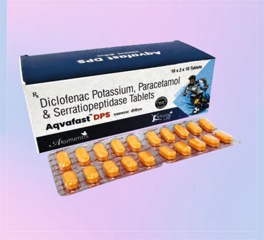 Aqvafast-Dps Tablet (Bl) 12X10 12x10 Diklofenak 50 Mg + Parasetamol 325 Mg + Serratiopeptidaz 10 Mg Akumentis tarafından