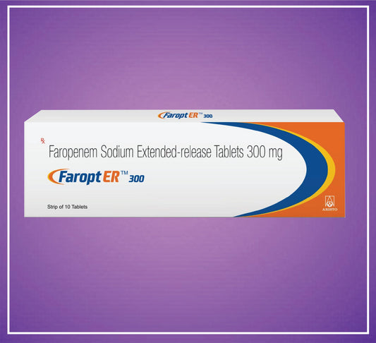 FAROPT 300 mg ER (Faropenem sodyum 300 mg ER Tablet) by Aristo