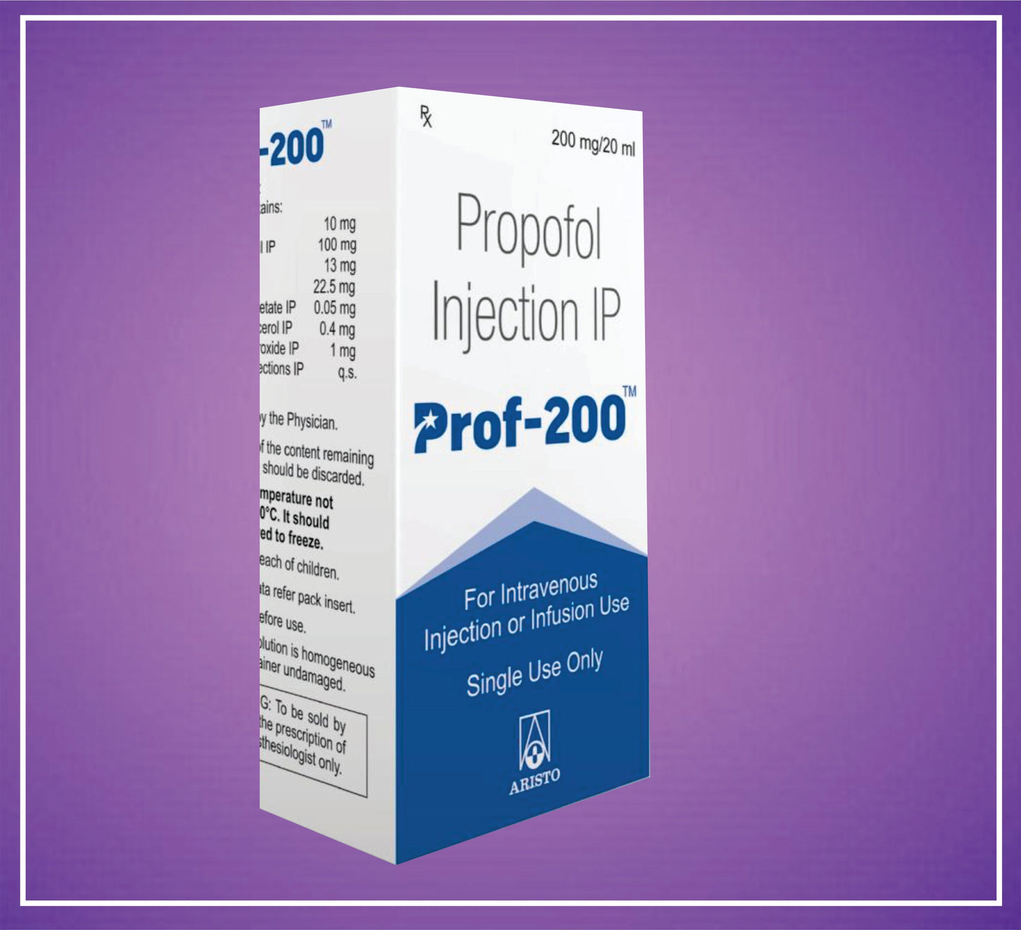 PROF - 200 200 MG (Propofol inj) Aristo Tarafından
