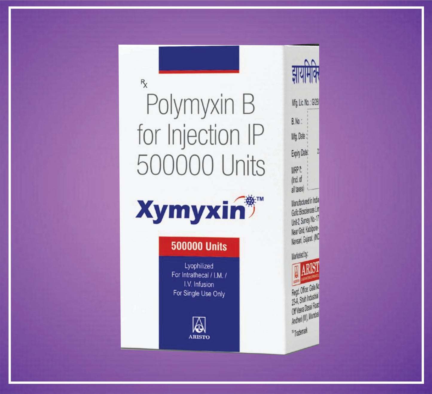 XYMYXIN 5 5.00 lac ( Polymyxin B  ) by Aristo