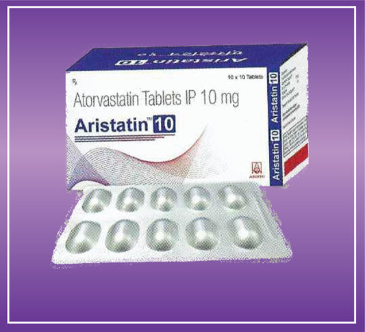 Aristatin 10 Tab (10x10) Atorvastatin 10mg by Aristo
