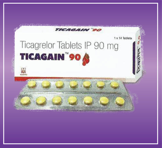 Ticagain 90 Tab (10x1x14) Ticagrelor 90mg by Aristo