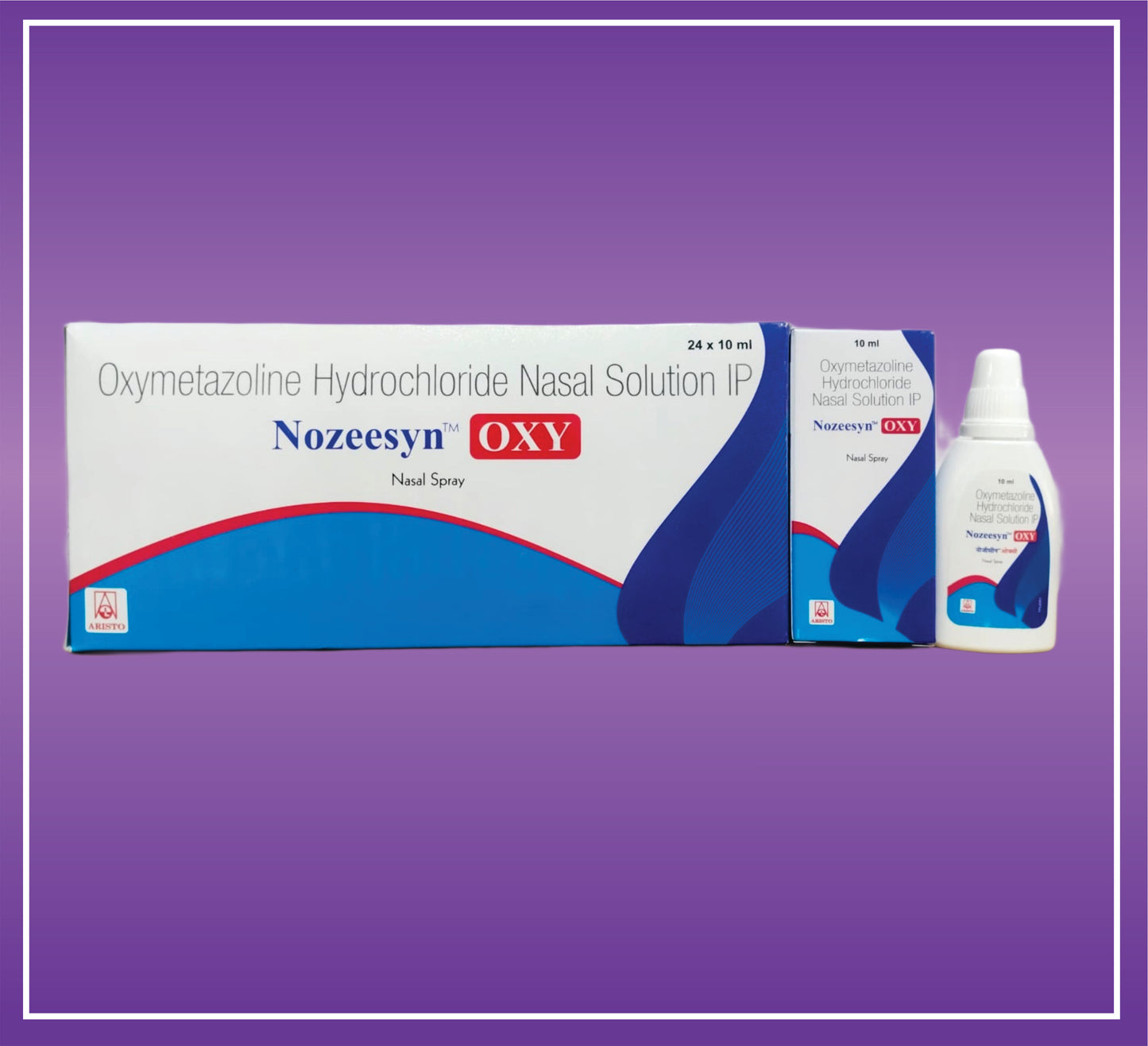 Nozeesyn-Oxy Nasal Spray (10Ml) Oxymetazoline Hydrochloride 0.05% W/V by Aristo