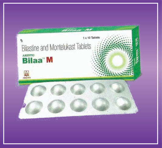 Aristo Bilaa-M Tab (10x1x10) Bilastine 20mg + Montelukast 10mg by Aristo