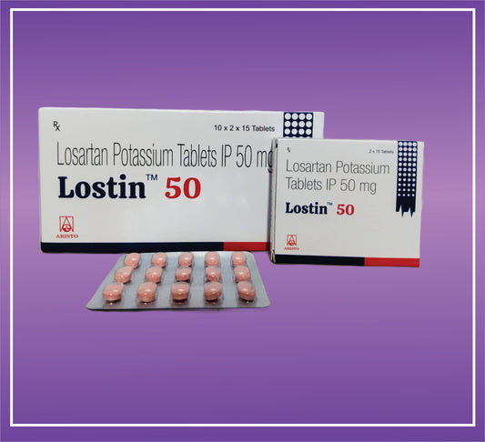 Lostin 50mg Tab (10x2x15) Losartan 50mg Tab by Aristo