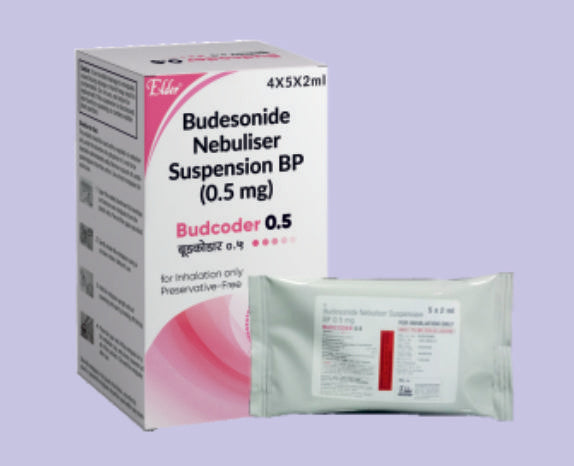 BUDCODER  0.5MG RESP 2ML ( Budesonide Nebusiler Suspn(0.5mg) ) by Elder