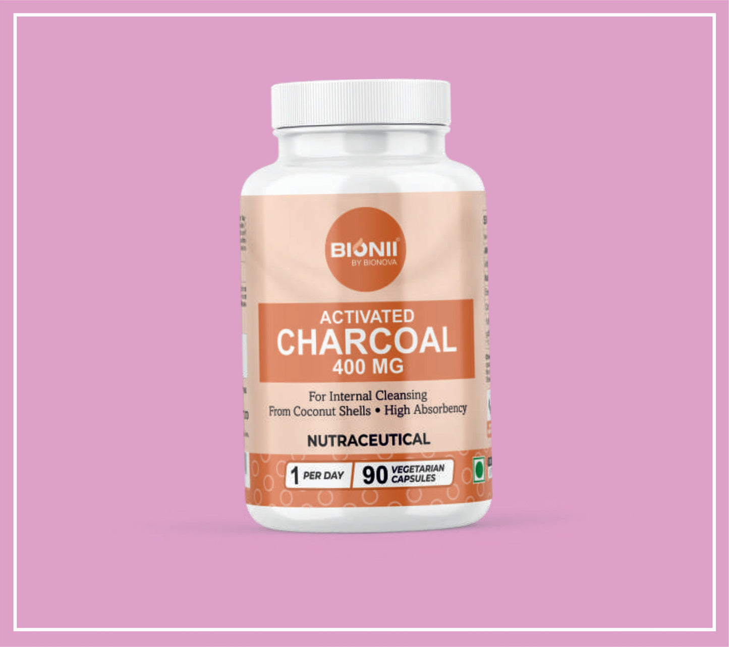 AKTİF KARBON KAPSÜL 90'lı (Aktif Karbon-400 mg) Bionova