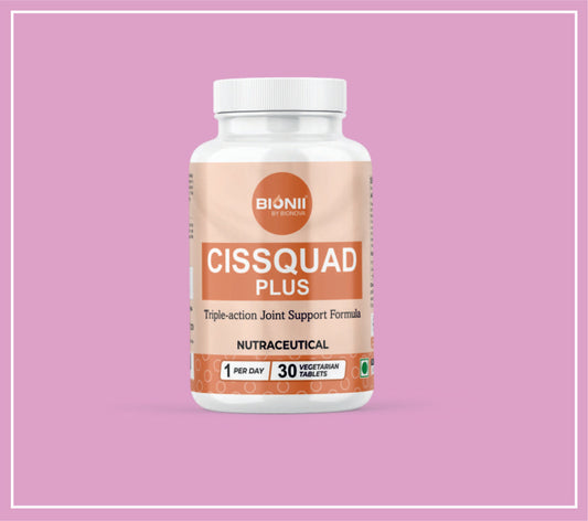 CISSQUAD PLUS TABLET 30 adet (Cissus Quadrangularis-500 mg, Boswellia Serrata Ekstresi-150 mg, Kurkumin Ekstresi-100 mg, Karabiber Ekstresi (Piperin)-5 mg) Bionova