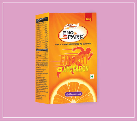 ENOSPARK ORANGE 105 g (Glucose, Vitamins & Minerals) by Bionova
