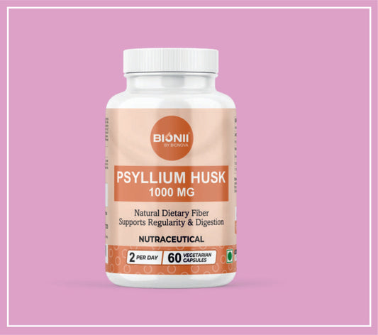 PSYLLIUM HUSK CAPS 60's (Psyllium Husk-1000 mg) by Bionova