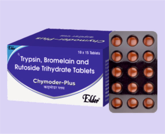 CHYMOTREL PLUS TABLET 15'LİK (Tripsin 48mg, Bromelain 90mg, Rutosid Trihidrat 100mg ve Diklofenak Sodyum 50mg Tablet (Enterik Kaplı)) Elder Ürünü