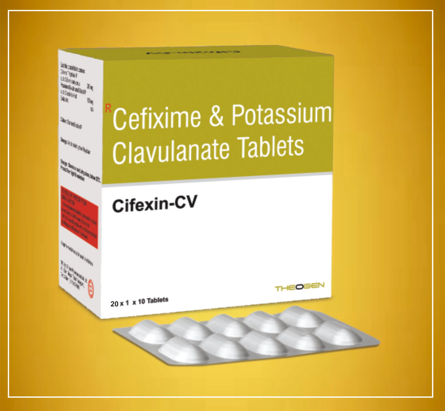 CIFEXIN-CV TABLET 10'LU (Cefixime (200Mg) + Potasyum Klavulanat (125Mg)) Theon
