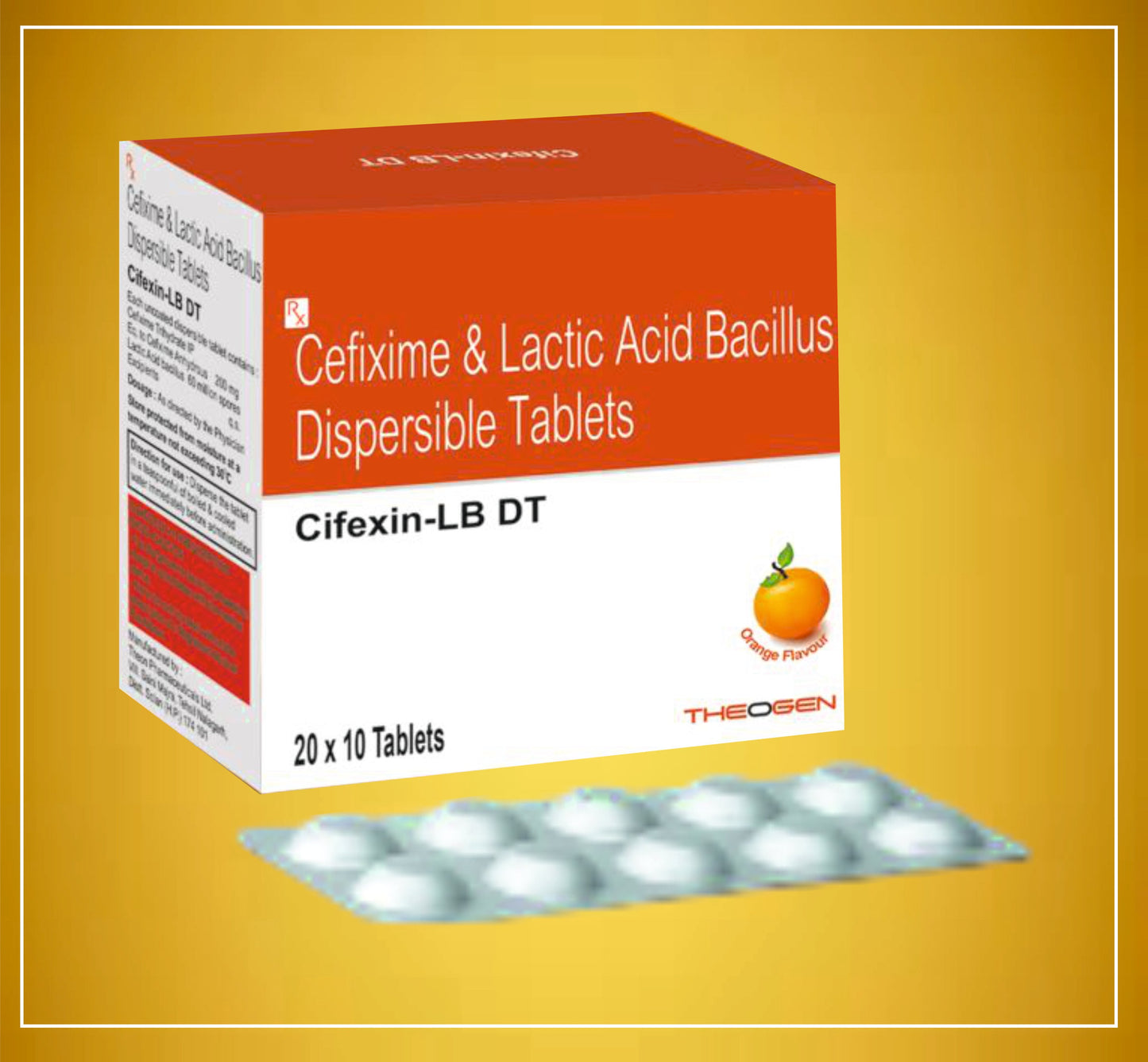 CIFEXIN LB DT 10'S (Sefiksim (200Mg) + Lactobacillus (60 Milyon Spor)) Theon Tarafından