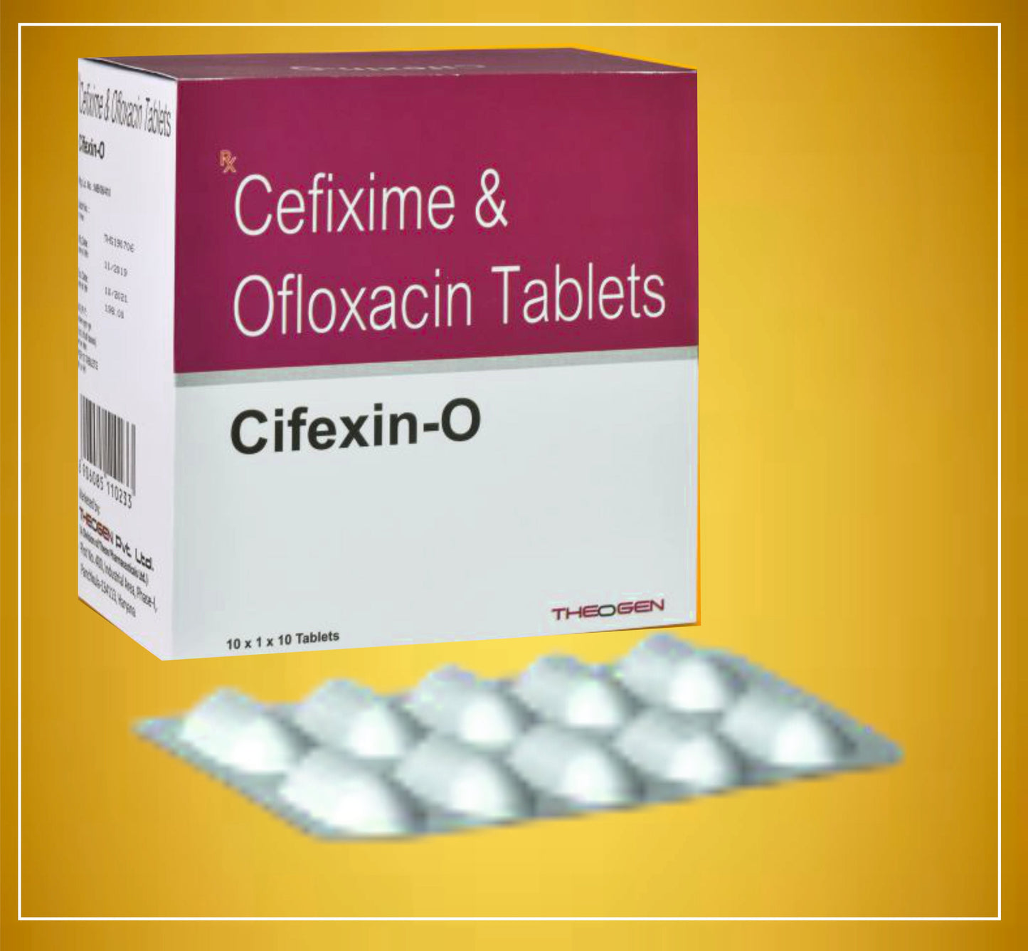 CIFEXIN-O TABLET 10X10 10'LU (Sefiksim (200 Mg) + Ofloksasin (200 Mg)) Theon'dan