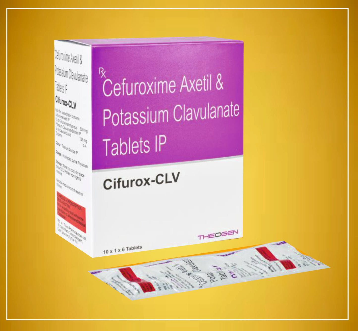 CIFUROX-CLV TAB 6'S (Sefuroksim (500Mg) + Klavulanik Asit (125Mg)) Theon tarafından