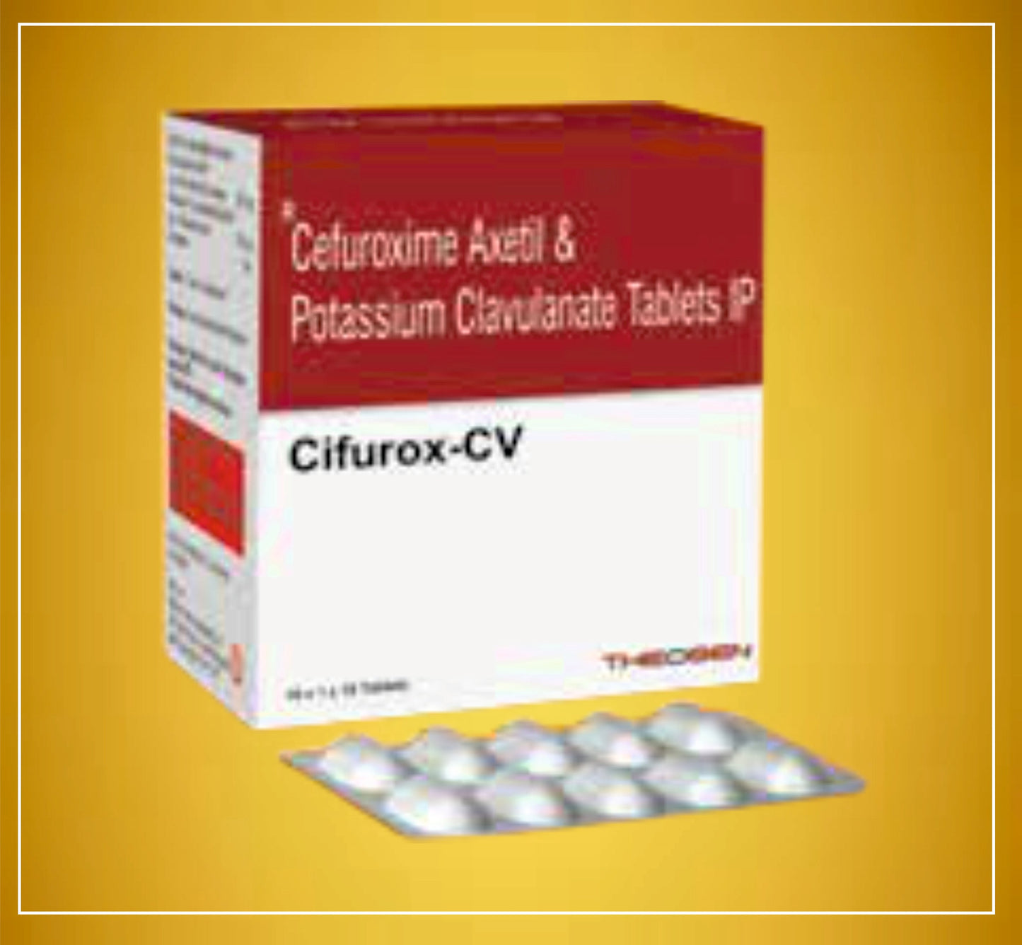 CIFUROX-CV 10'S (Sefuroksim (500mg) + Klavulanik Asit (125mg)) Theon