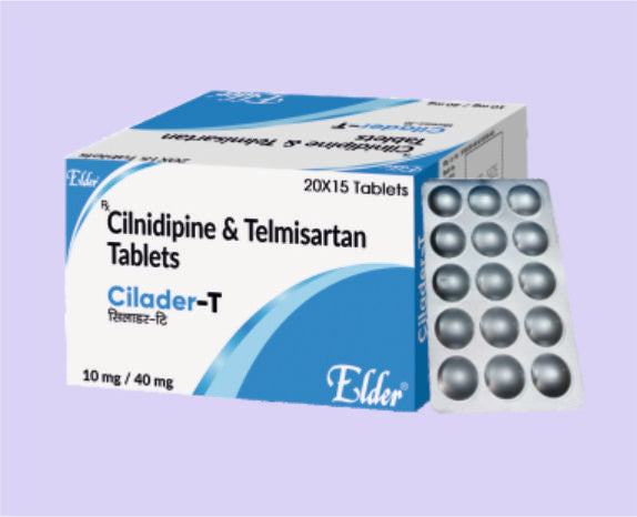 CILADER T TABLET (10/40 MG) 15 ADET (Silnidipin 10mg, Telmisartan 40mg) - Elder