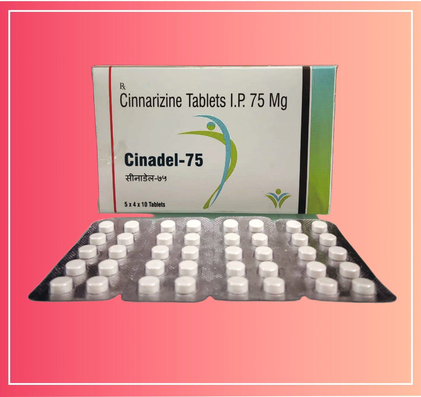 Cinnarizine 75, {10 tabletlik oranı} Dellwich tarafından.