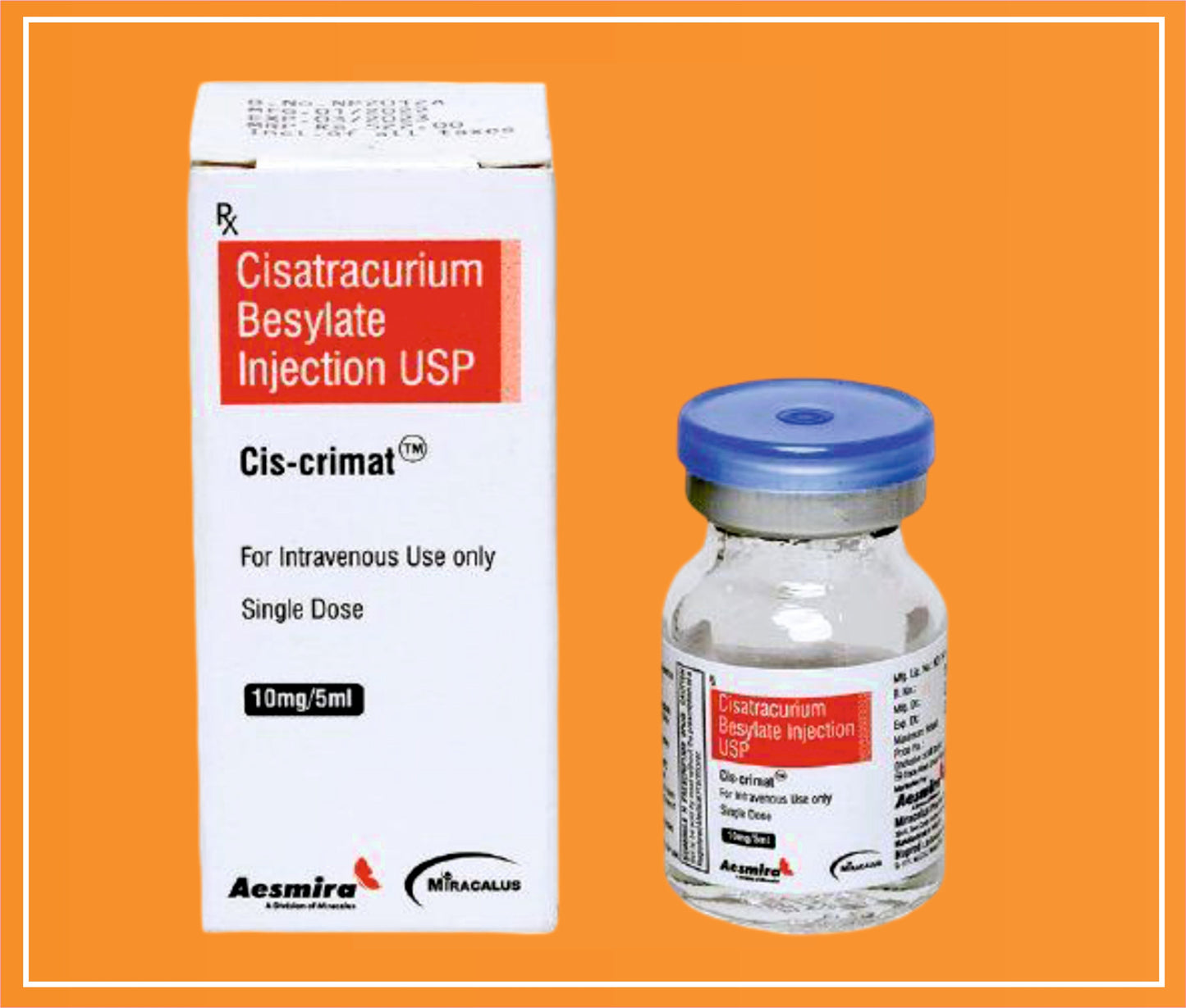 Cis-Crimat 10mg 5ml (Sisatrakuryum (2mg/ml)) - Naprod