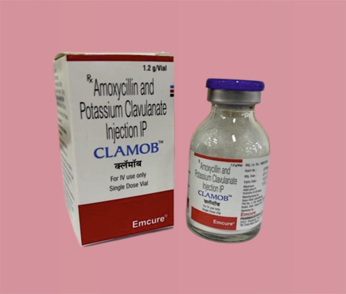 Clamob Iv 1.2Gm (Amoksisilin + Klavulanik Asit 1.2 Gm) Emcure Tarafından
